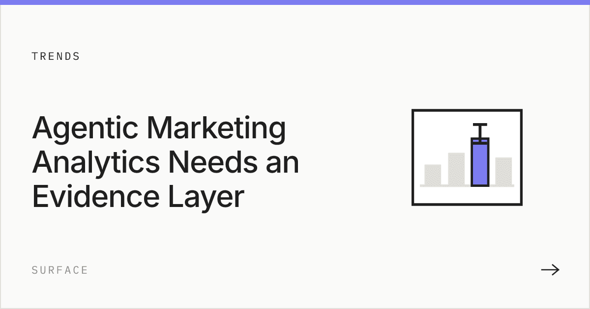 Agentic Marketing Analytics Needs an Evidence Layer