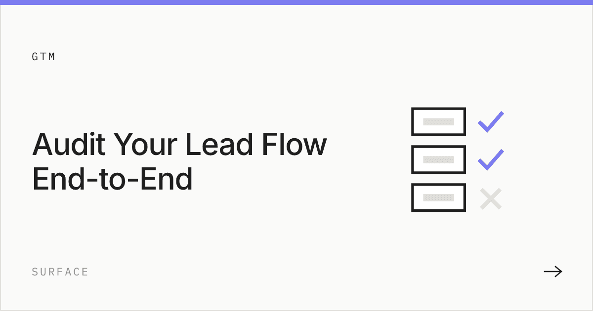 How to Audit Your Entire Lead Flow End-to-End