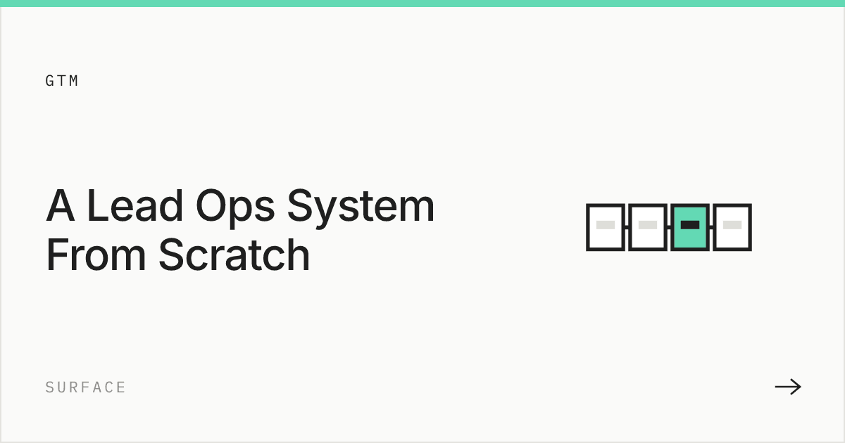 How to Build a Lead Operations System From Scratch